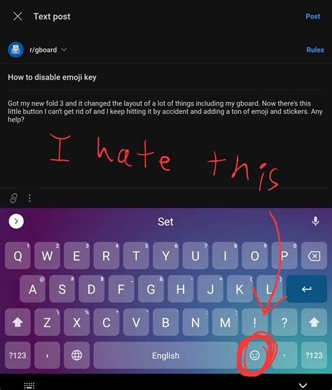 How do I remove this emoji button? : r/gboard