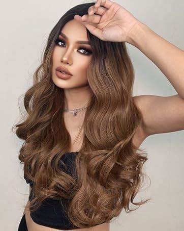 Amazon HMHIFI Short Platinum Blonde Wig With Bangs Short Wavy Curly Bob Ombre Wigs For