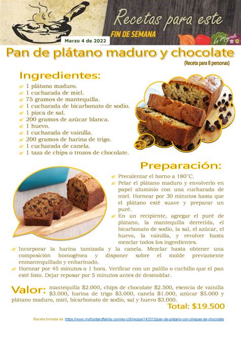 Arriba 73 Imagen Receta Para Pan De Platano Macho Abzlocal Mx