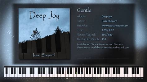 How To Play Gentle By Isaac Shepard From Deep Joy Solo Piano Cd Youtube Music