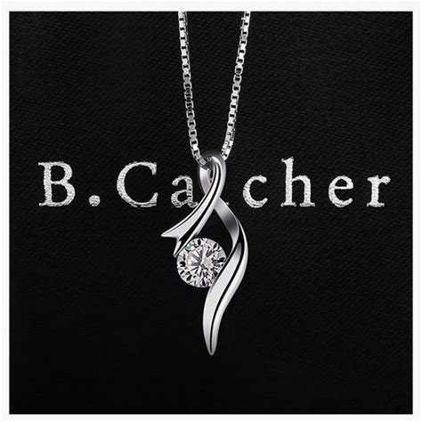 B Catcher Necklaces Sterling Silver Pendant Necklace Sterling