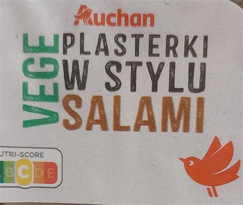 Vege Plasterki W Stylu Salami Auchan Kalorie Kj I Warto Ci Od Ywcze