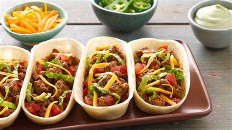 Tacos à La Viande Hachée Recettes Mexicaines Old El Paso