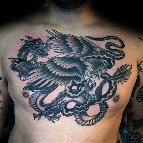 80 Cool Eagle Chest Tattoos for Men [2023 Inspiration Guide] | Eagle ...