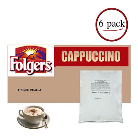 Folgers French Vanilla Cappuccino Mix Essential Wonders Coffee Company