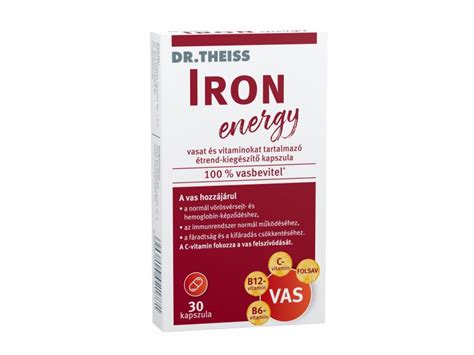 Dr Theiss IRON Energy Vas Kapszula 30 Db