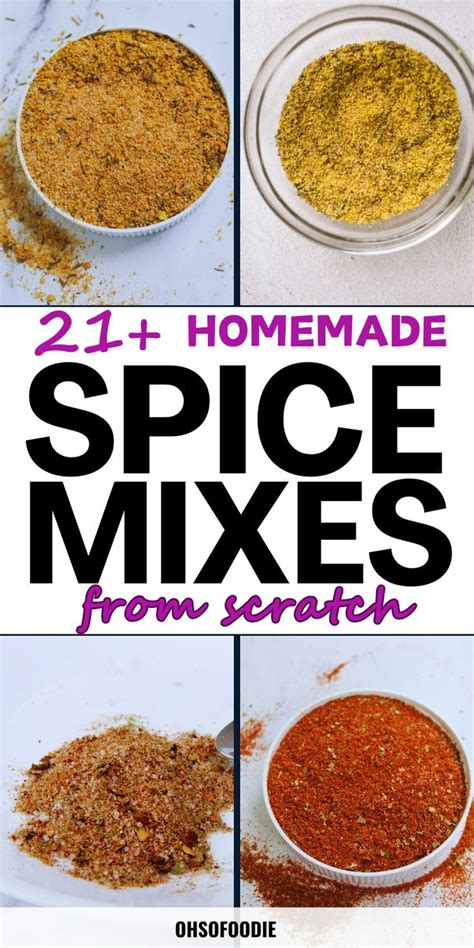 21 Homemade Spice Mixes From Scratch With Kitchen Staples In 2024