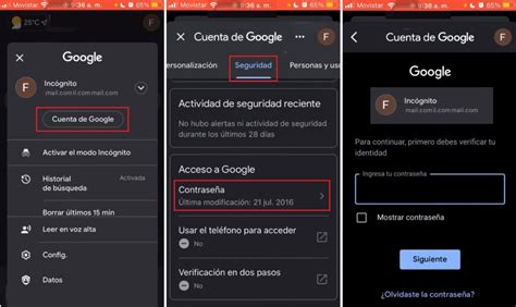 C Mo Cambiar La Contrase A De Gmail En Tu M Vil