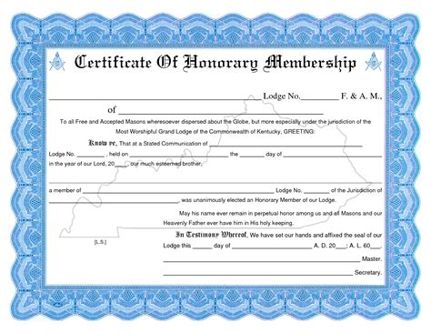 Membership Certificate Template | Certificate Templates