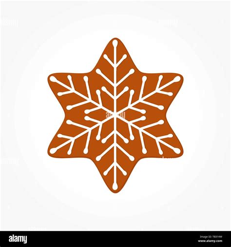 Christmas Gingerbread Cookie Star Vector Illustration Stock Vector Image And Art Alamy