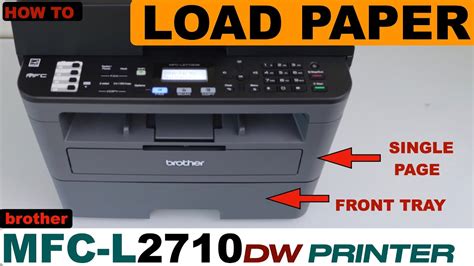 brother mfc ldw loading paper tray single feeding tray youtube