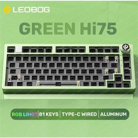 LEOBOG Hi75 Aluminum BareBone Keyboard Kit 75 RGB Light Hot Swappable