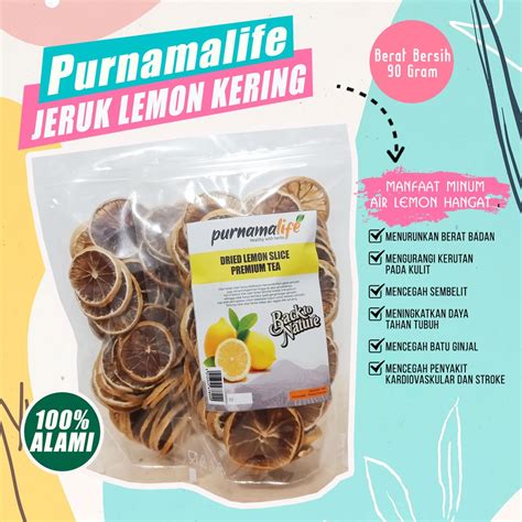 Jual Purnamalife Teh Lemon Kering Iris 90gr WARNA TIDAK GOSONG