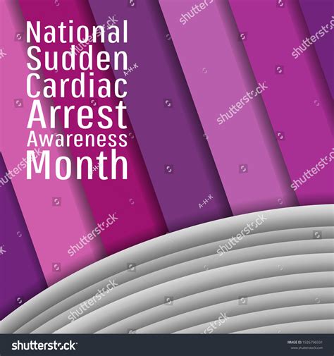 National Sudden Cardiac Arrest Awareness Month Royalty Free Stock