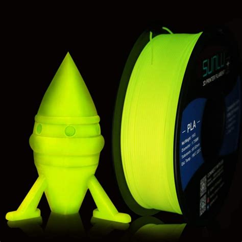 SUNLU PLA Glow In The Dark 1 75mm 1kg CONSOMMABLES Nozzler