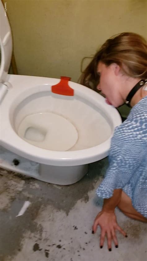 Feet Ass Dirty Slut Licking Public Toilet