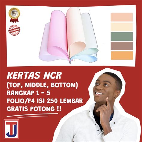 Kertas Nota Ncr Multi Copy Ply Top Middle Bottom Ukuran Folio F