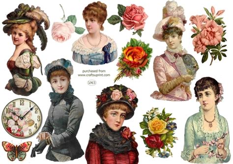 Victorian Ladies Decoupage Cup1071226 102747 Craftsuprint