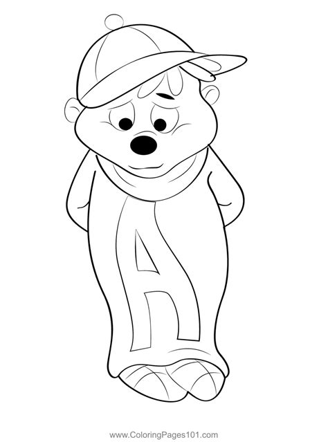 Sad Alivn Coloring Page for Kids - Free Alvin and the Chipmunks ...