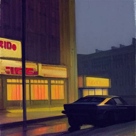 Blade Runner By Edward Hopper Stable Diffusion Openart