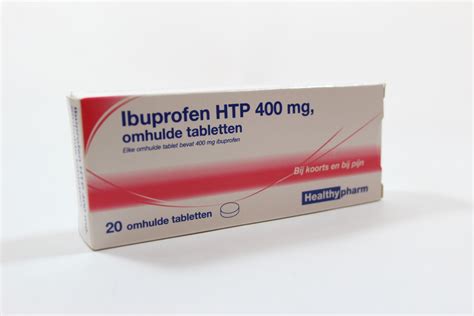 Ibuprofen 400mg HTP 20 Omhulde Tabletten De Groene Luifel Webshop