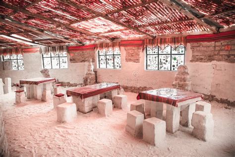 Inside Of Hotel Made Of Salt Directly On A Salt Plain Salar De Uyuni