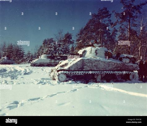 M 4 Sherman Tanks Of The 10th Tank Battalion Hi Res Stock Photography