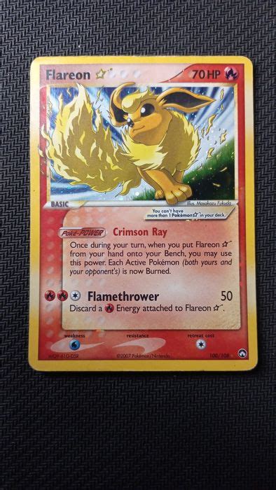 The Pok Mon Company Trading Card Ex Power Keepers Flareon Catawiki