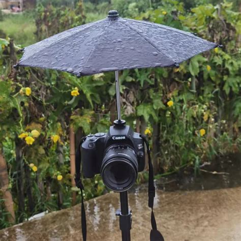 Waterproof Dslr Camera Umbrella Sunshade With Hot Shoe Ball Head For Rainy Day Shooting For