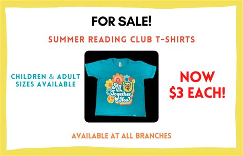 SRC 2023 TShirt Sale | Ruth Enlow Library of Garrett County