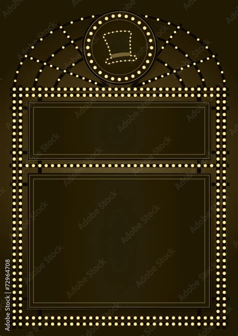 Prohibition Era Background and Frame Design Stock Vector | Adobe Stock