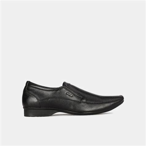 Bata Black Formal Slip On Shoes For Men Bata