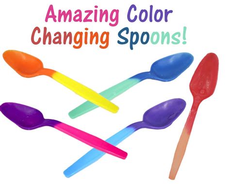 25 50 100 Pack Awesome Color Changing Spoons 575 Inch Etsy