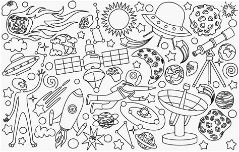 Premium Vector Hand Drawn Doodles Cartoon Set Of Space Objects