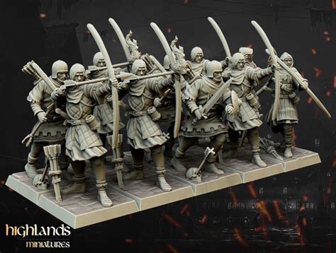 Medieval Archers 32mm / 28mm Ideal for Tabletop Rpgs | Etsy