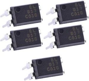 Enifinity Goods 5 Pc PC817 Opto Coupler IC For Electronic Power Circuit