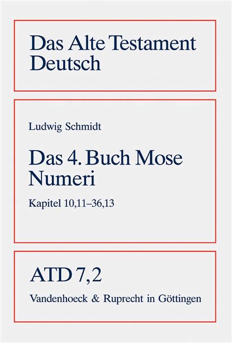 Das Vierte Buch Mose Numeri Kapitel Bd Numeri