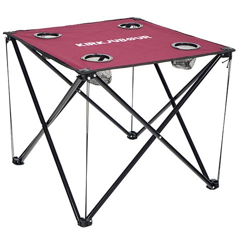 KIRKJUBØUR Solkatt foldable camping table wine red SportSpar