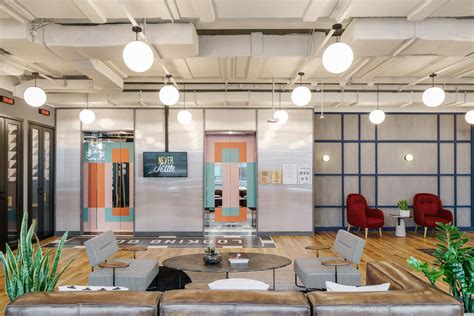 Lift Lobby inside WeWork Xujiahui, Shanghai