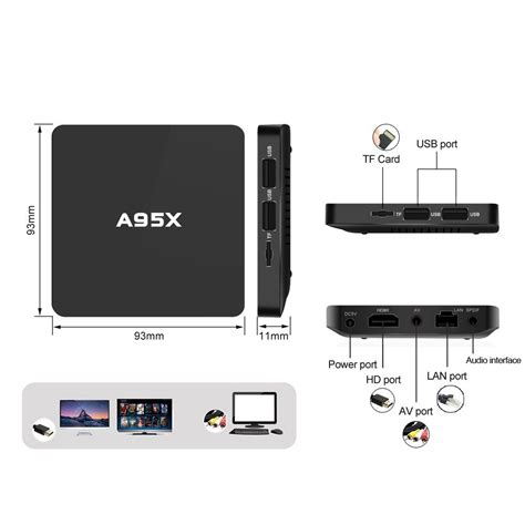 Mini Tv Box Android 60 A95x Amlogic S905x Quad Core 2g Ddr3 Ram 16g