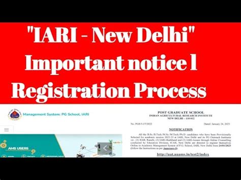 IARI New Updates L Registration Process For Iari New Delhi Iari Assam