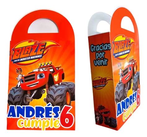 Bolsas Para Dulce Sorpresa Monster Machine Personalizada X Cuotas