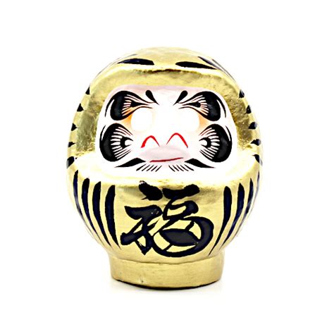 Daruma Gold 9cm Japanischer Glücksbringer Dr9002 Himikoch Japan