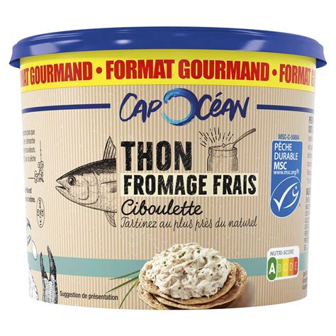 Rillettes de thon et fromage frais CAP OCEAN le pot de 250g à Prix