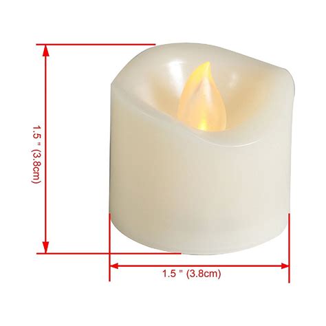 Flameless Led Tea Lights With Timer Realistic Flickering Electric Battery Operated Powered