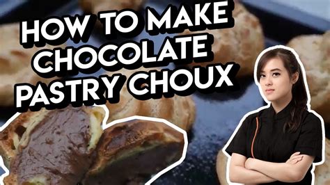 resep chocolate choux soes isi coklat    pastry choux