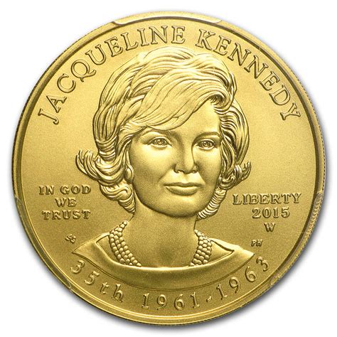 2015 W 1 2 Oz Gold Jacqueline Kennedy MS 70 PCGS FS EBay