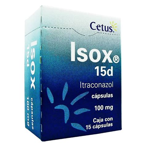 Isox 15D cápsulas 15 pzas de 100 mg c u Walmart