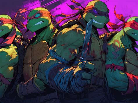 1024x768 Teenage Mutant Ninja Turtles Adventure Begins Wallpaper