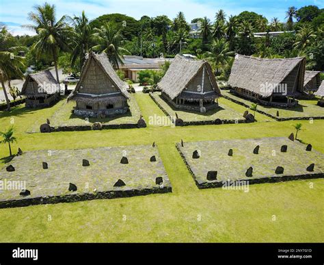 Yap Island Museum Village Traditional Huts Colonia Yap Caroline